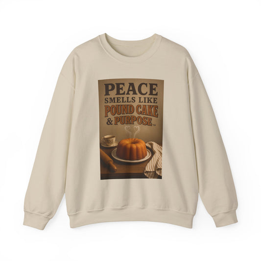 Cozy Peaceful Vibes Crewneck Sweatshirt - Perfect Gift for Bakers, Baking Lovers, Holidays, Cozy Nights, Relaxation