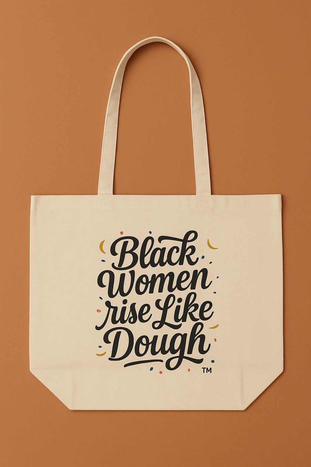 Black Women Rise Like Dough™ Shopping Tote